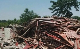 模板拆遷料木托盤用鋸末顆粒機這樣處理省時省力又賺錢！